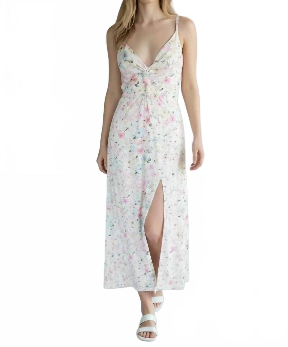 NEW DEX floral maxi dress in white